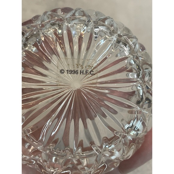 Vtg Crystal Hershey Kiss Trinket Box 1996 3" - Picture 11 of 11